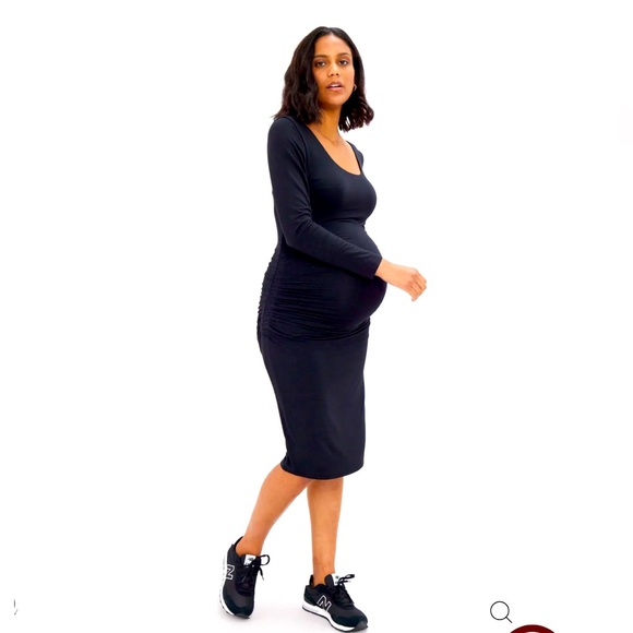 Isabel by Ingrid +Isabel black 3/4 sleeve dress - Picture 1 of 4